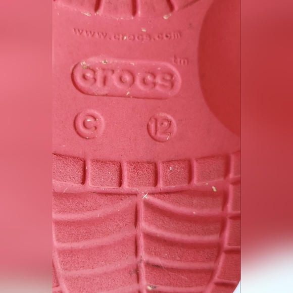 Crocs Red Slip On Size 12 - Picture 7 of 7